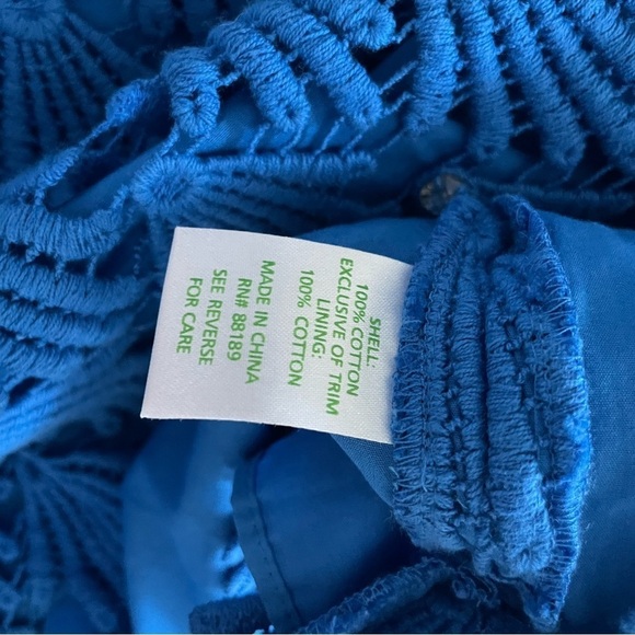 Lilly Pulitzer Crochet Wavy Shell Rhinestone Embellished Sheath Dress - Picture 3 of 6